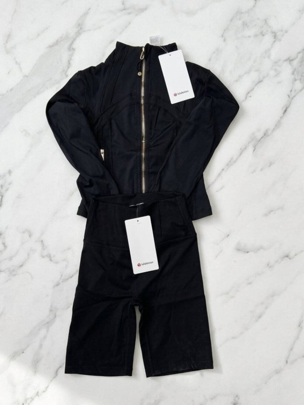 Lulu Cropped Nulu Jacket and Short Set